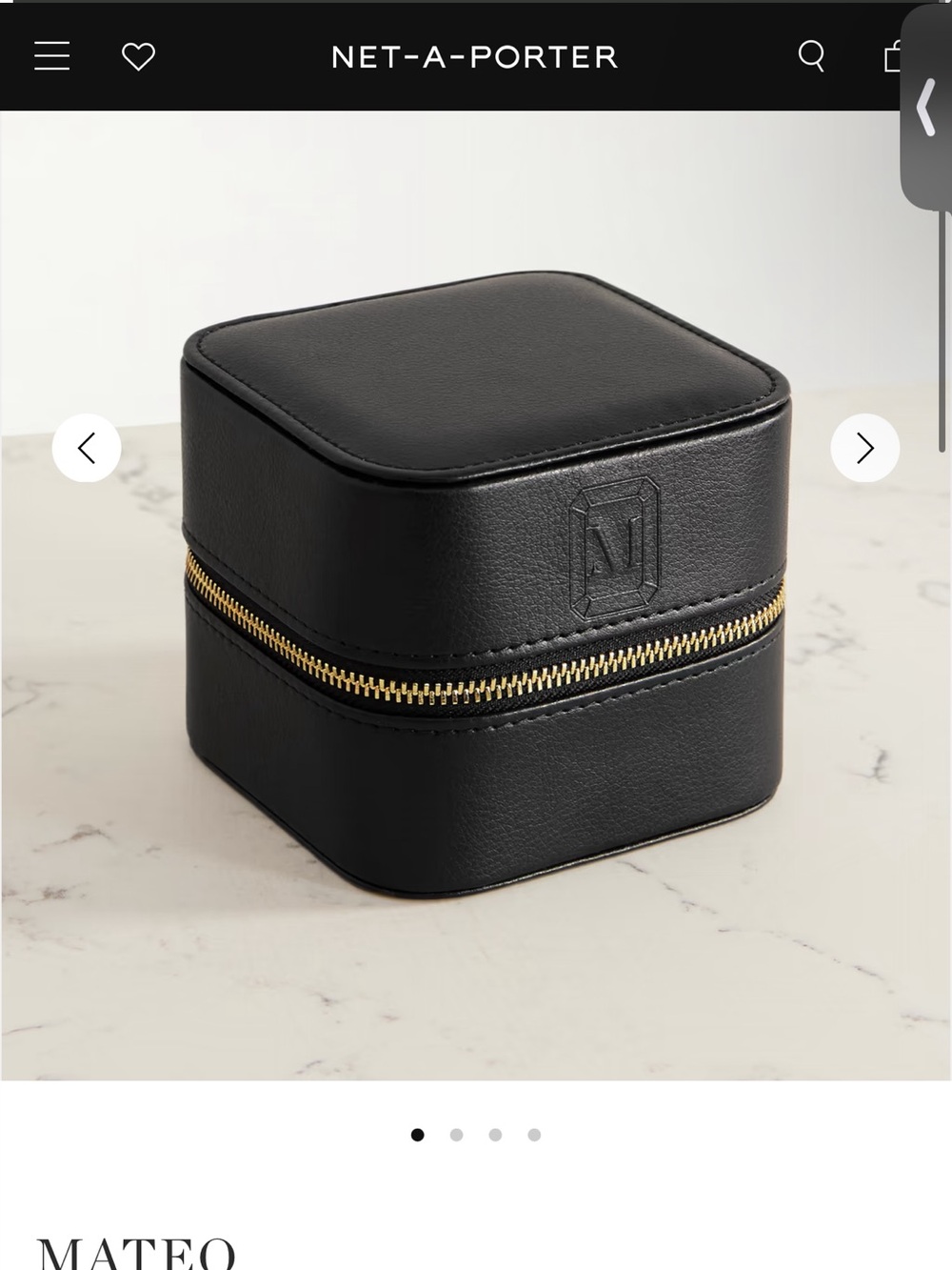 Mateo Vegan Leather Jewelry Box